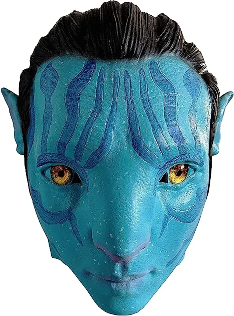 

Blue Mask Halloween Mask for Adults Movie Cosplay Costume Props Party Carnival Full Head for Adults Ball Attire Mask