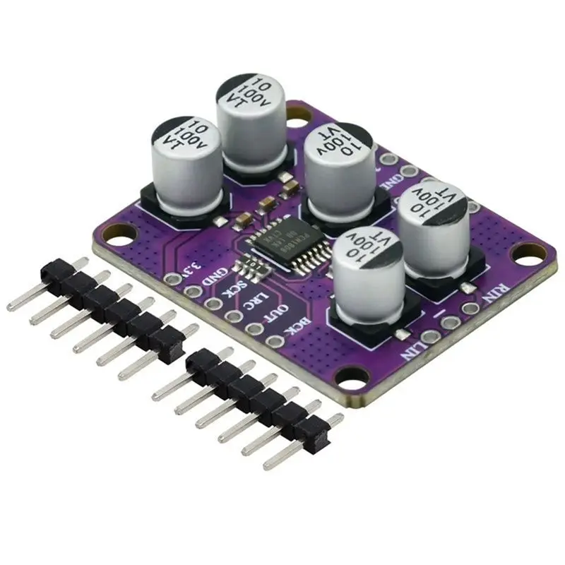 X12A-PCM1808 24Bit Stereo Audio ADC Amplifier Board, 105Db SNR Single-Ended Analog-Input Decoder For Sound Systems
