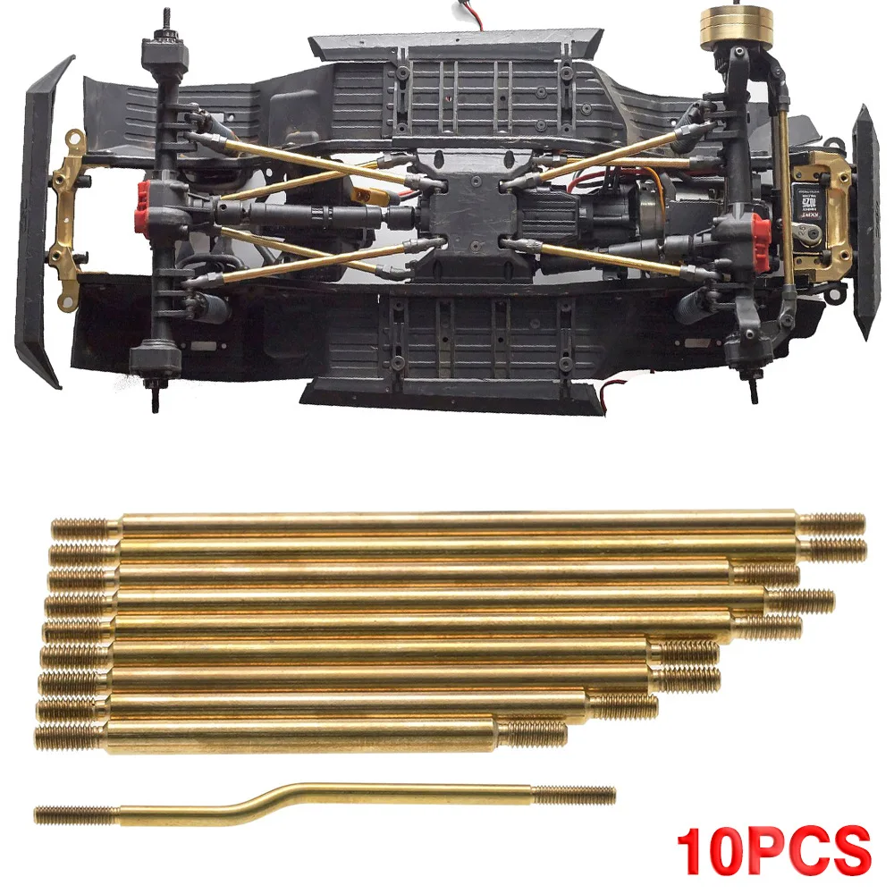 

Axial SCX10 III AX103007 Brass tie rod 10 packs, chassis weighted modification upgrade accessories