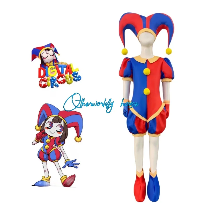 Pomni Cosplay Costume Magical Digital Circus Cosplay Ragatha Jax Caine Zooble Gangle Jumpsuit Theater Halloween Adult Kids Gifts