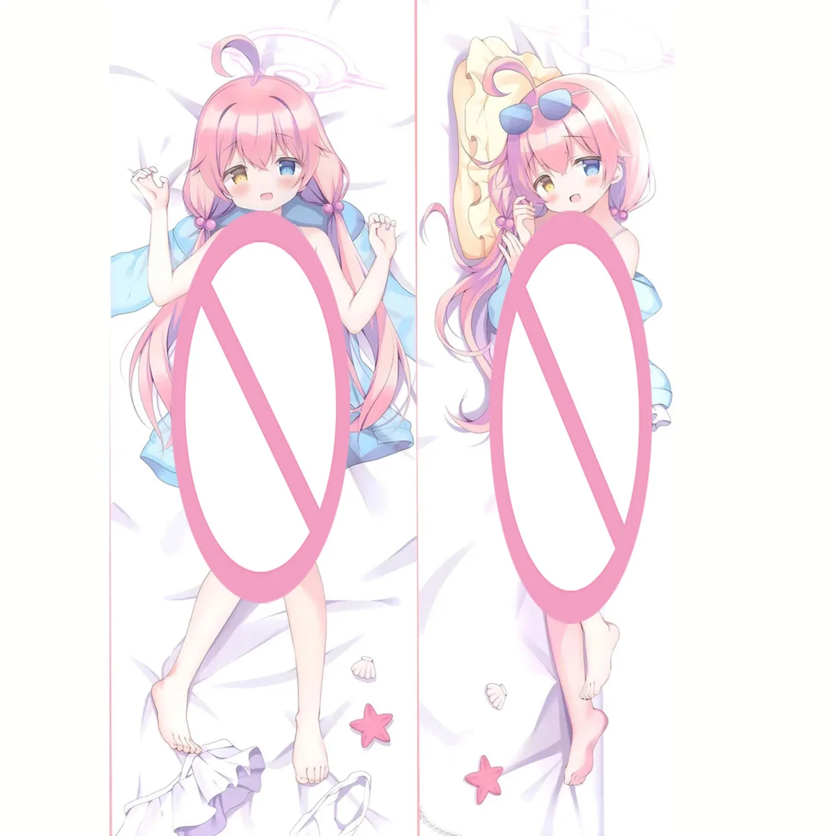 Takanashi Hoshino Dakimakura Blue Archive Pillow Cover Hugging Full Body Pillow Cushion Case Otaku Pillowcase Home Bedding Decor