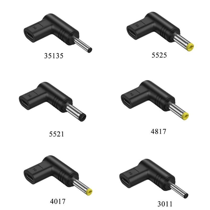 12V ประเภท C หญิงถึง Connector USB C ถึง 3.0x1.1 3.5x1.35 4.0x1.7 4.8x1.7 มม.