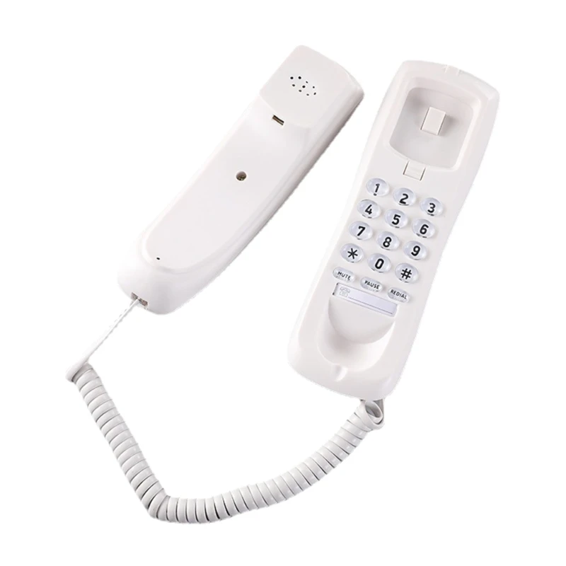 HCD3588 Mini Telephone Wall Mount Caller  Telephone Wall Phone Fixed Landline Drop Shipping