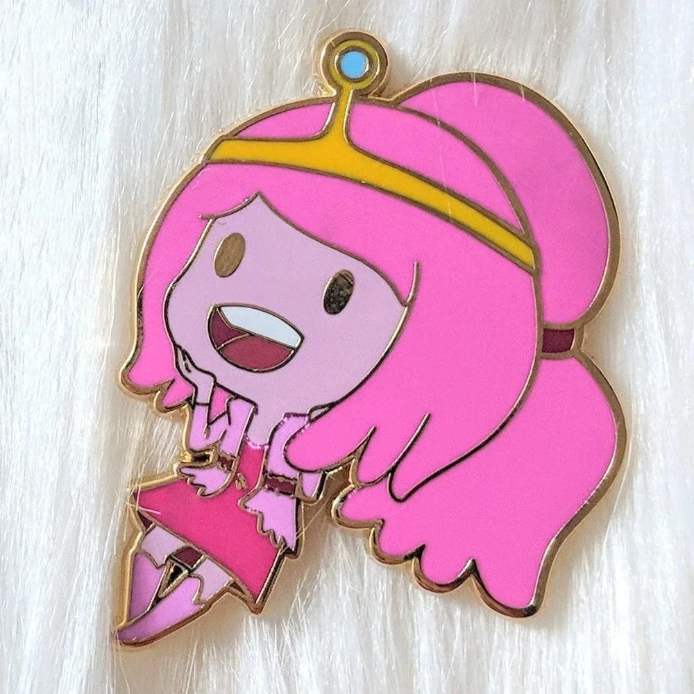 Cute Cartoon Marceline and Princess Bubblegum Hard Enamel Pin Adventures Times Badge Brooch Anime Fashion Jewelry