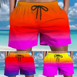 Surf Board Males Shorts Men's Swim Pants Summer Colorful Swim Wear Men Swimsuit Swimming Trunks Sexy Beach Shorts 2024 Homme