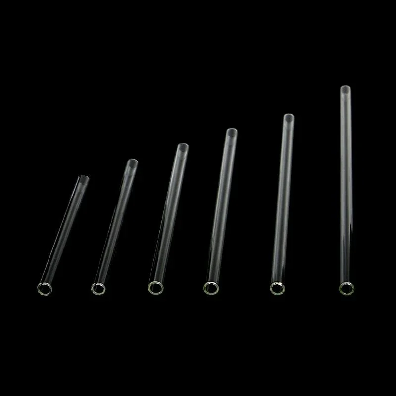 S-home New Clear Glass 10mm Reusable Wedding Birthday Party Drinking Straws Thick Straws MAR18