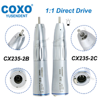 COXO Dental Fiber Optic 1:1 Straight Nose Cone Surgical Handpiece Inner Channel ISO E type Fit NSK KAVO WH Dentistry Tools