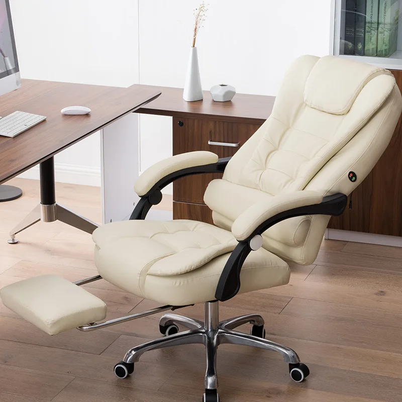 Factory Directly Big and Tall Brown Manager Swivel Leather PU Office Chair Ergomic Executive Chair