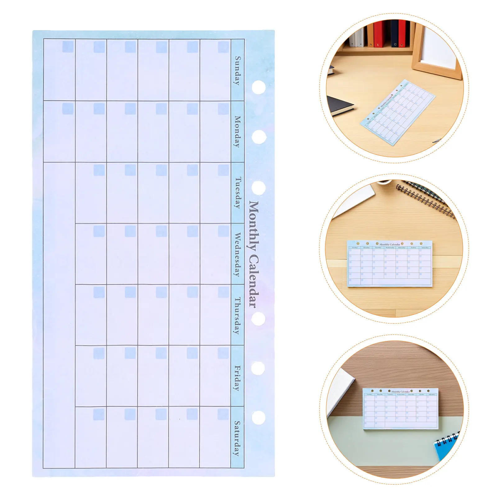 

10 Books A6 Monthly Calendar Planner Refill 6 Ring Binder Paper Budget Tracker Weekly Meal Planner Inserts Money Binder Home