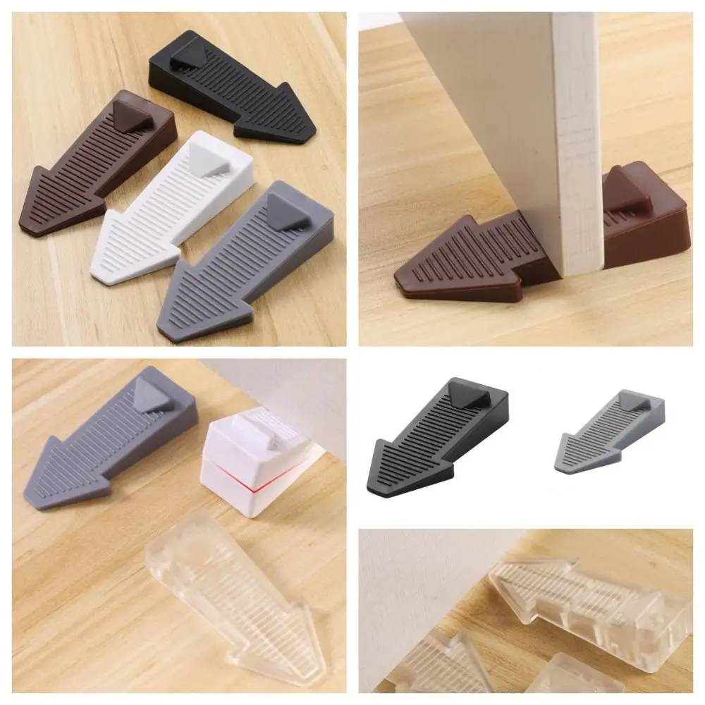 Butée de porte résistante au vent, 2 pièces, tampon de sécurité, bloc de porte en Silicone Anti-collision, pour le bureau et la maison