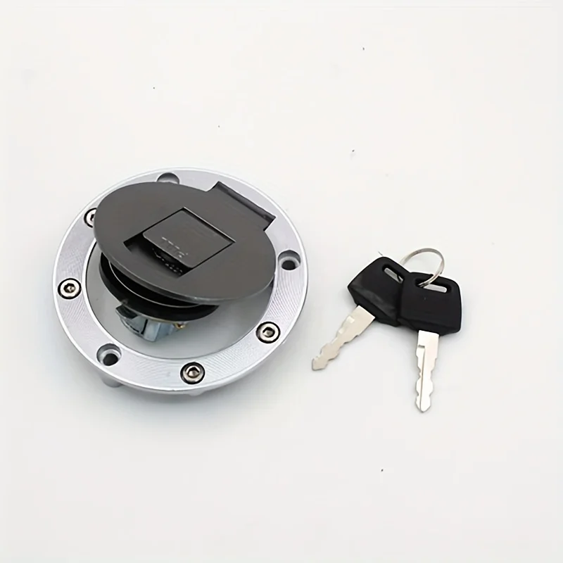 Motorcycle Fuel Tank Cap Cover - Aluminum Alloy, Key Locking Gas Cap for YZF R1 Series, T-RX850, FZR600R, FZ600, XJR1200