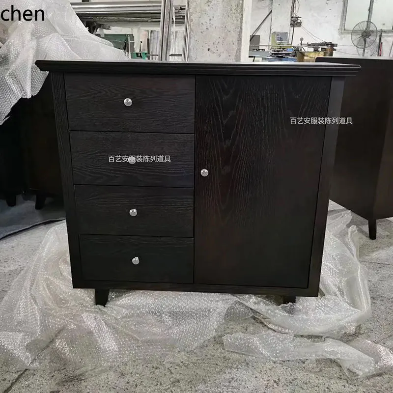 YFY  solid wood placed in the middle of the island table cabinet water table women's clothing store display stand