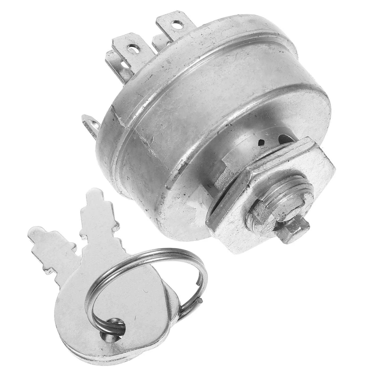 Ignition Switch for Tractor Kit Replment Silver Panel Button Automotive Replacement Lock Cylinders