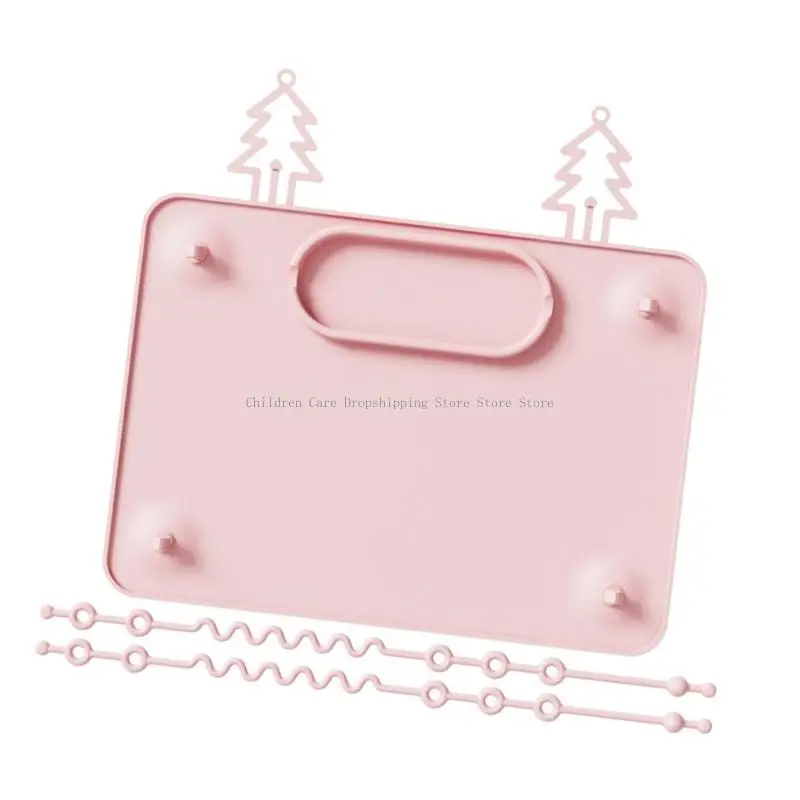 Interaktive Babynahrungsteller Futter Safer Silikonsaugmatte für Haus Freien