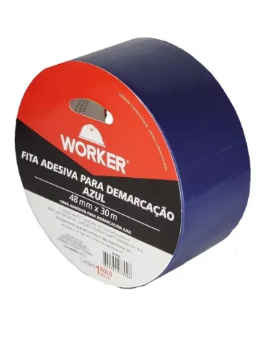 48mmX30m Blue WORKER Adhesive Demarcation Tape