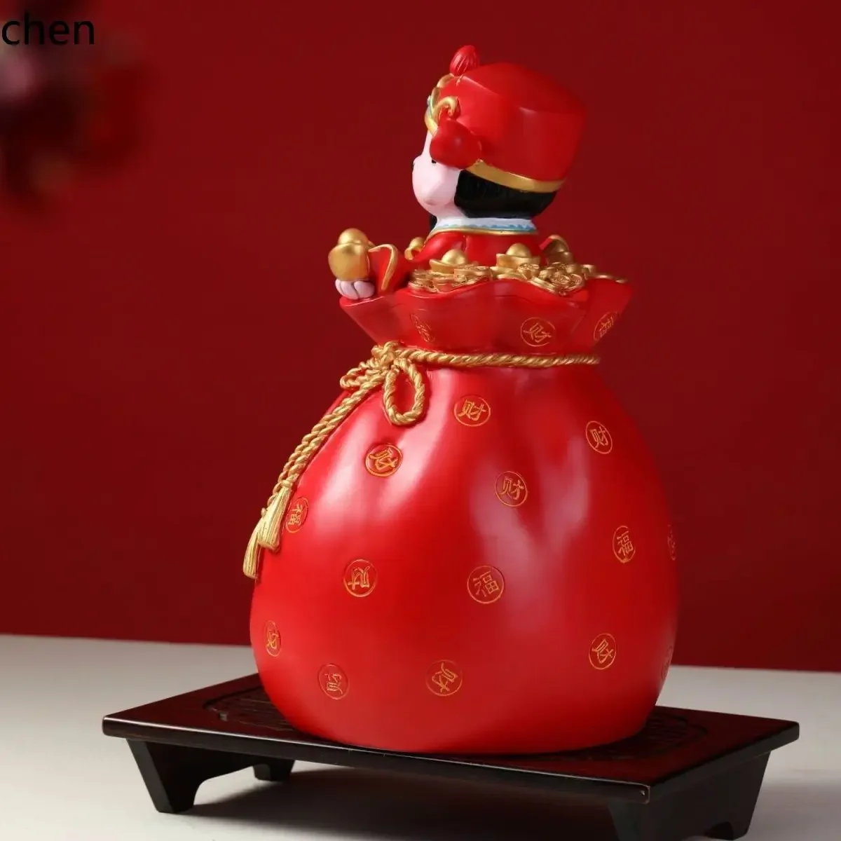 

D16- god of wealth figurine - attract wealth and treasure resin craft - reception desk, store opening decoration, gift giving