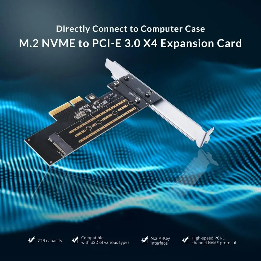 ORICO PSM2 PCI-E PCI Express 3.0 Gen3 X4 To M.2 Mคีย์SSD M2 Keyการ์ดเชื่อมต่อสําหรับPCI Express 3.0X4 2230 2242 2260 2280 ขนาด