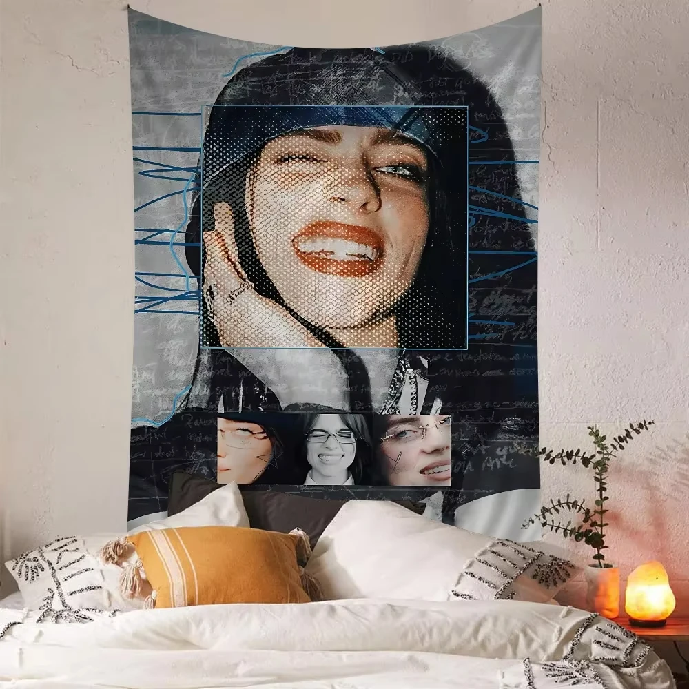 Hit Me Hard And Soft B-BillieS Colorful Tapestry Wall Hanging Bohemian Wall Tapestry
