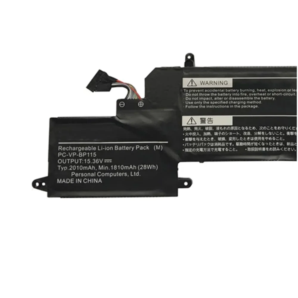 Imagem -06 - Original Bateria do Portátil para Nec 4icp4 48 76 4icp4 48 78 Hz550 15.36v 28wh 1810mah Pc-vp-bp115 11.52v 42wh 3618mah Pc-vp-bp116