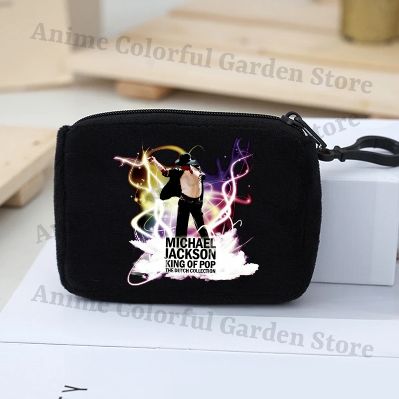 King of Pop Michael Jackson Cute Coin Purse for Boys Girls Anime