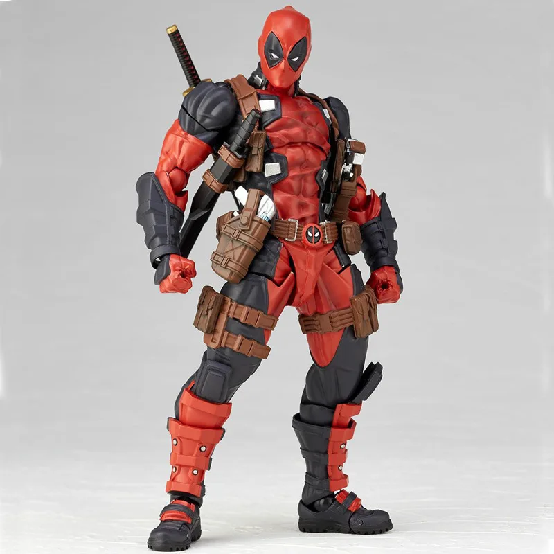 

Marvel Heroes Mountain Style Серый Красный Дедпул 2.0 Обновленная версия Коллекционная фигурка Игрушечная модель Украшение