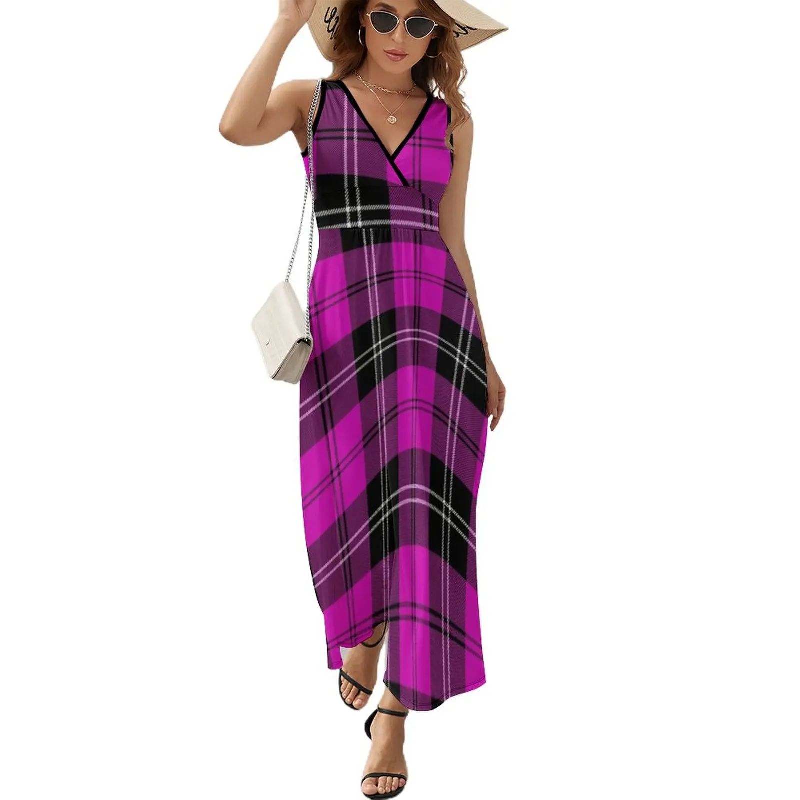 

Ramsay Pink Tartan Clothing | Clan Ramsay | Cute Tartan Sleeveless Dress festival outfit women Woman dresses dress women summer