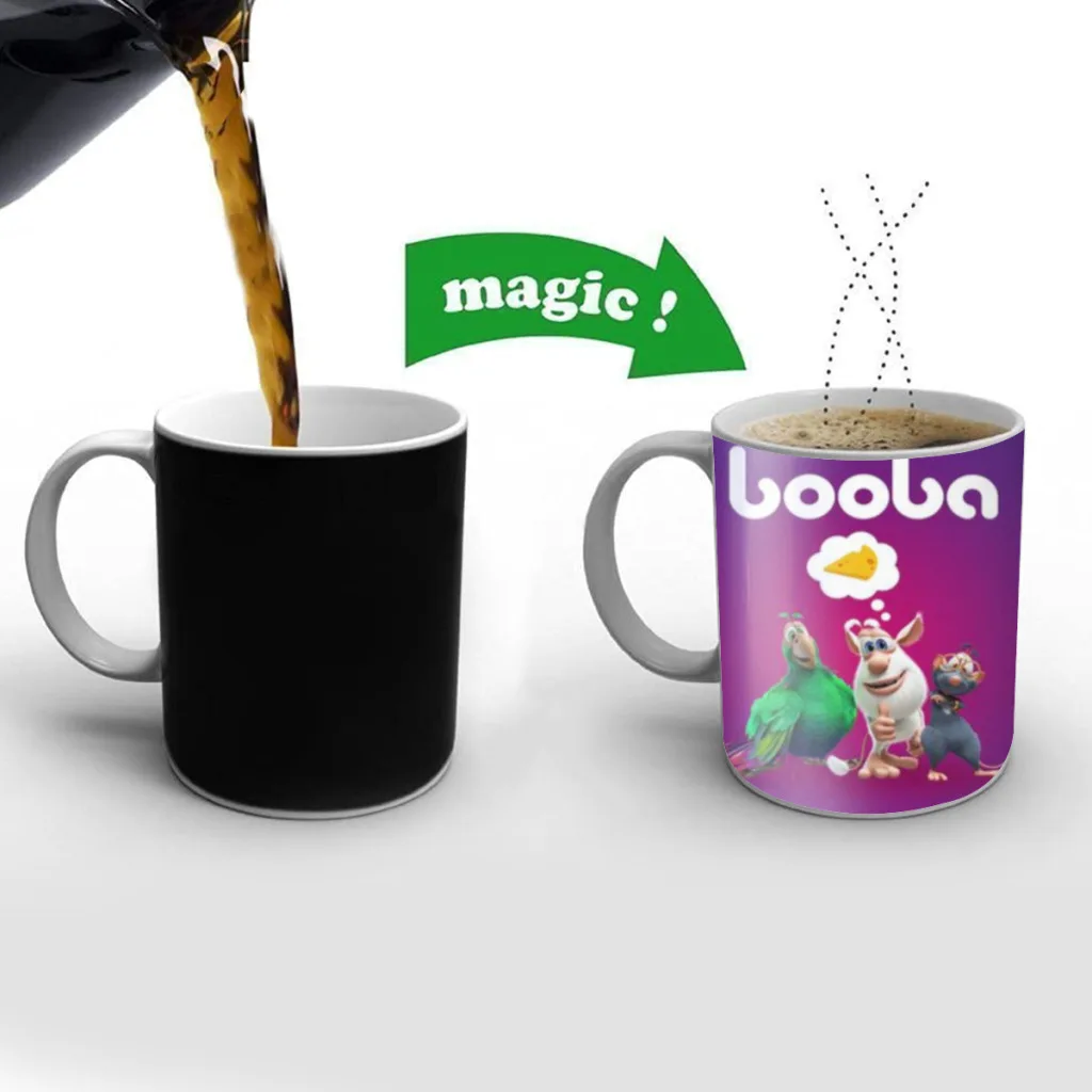 

New Boobas Animation Coffee Mugs Cup Color Changed Mug Heat Sensitive Tea Cup Coffee Mug Gift Mug Drop Shipping