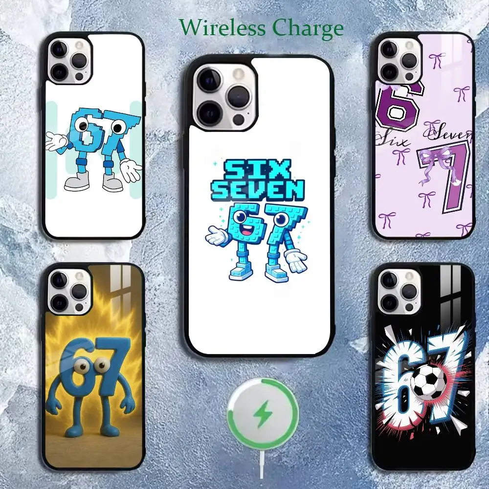 Funda Fashion 67 Six Six para iPhone 17, 16, 15, 14, 13, 12, 11 Plus, Pro, Max, Compatible con Carga Inalámbrica Magnética