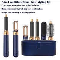Professional 5 in 1 Hair Styler Electric Curling Iron Styling Tools Curling Rollers Blow Dryer Hair Straightening Hot Air Brush