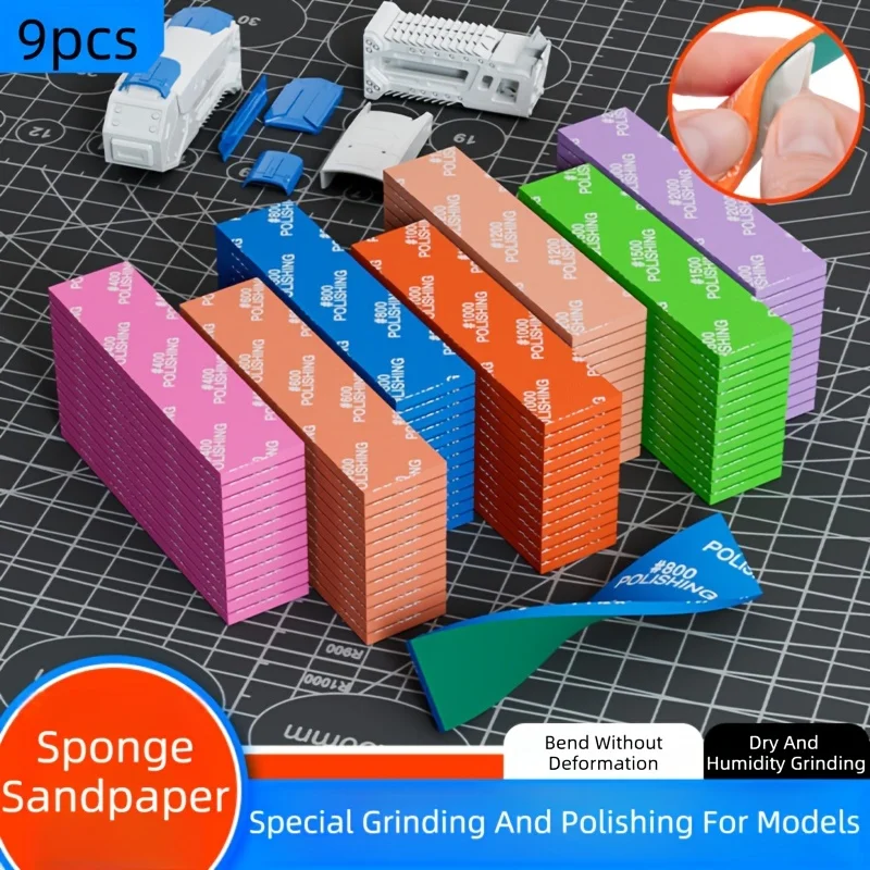

Набор из 9 предметов наждачной бумаги и губки из карбида кремния для влажной/сухой уборки — сверхмощный # от 400 до # Набор для шлифовки и полировки с несколькими сетками 2000 меш