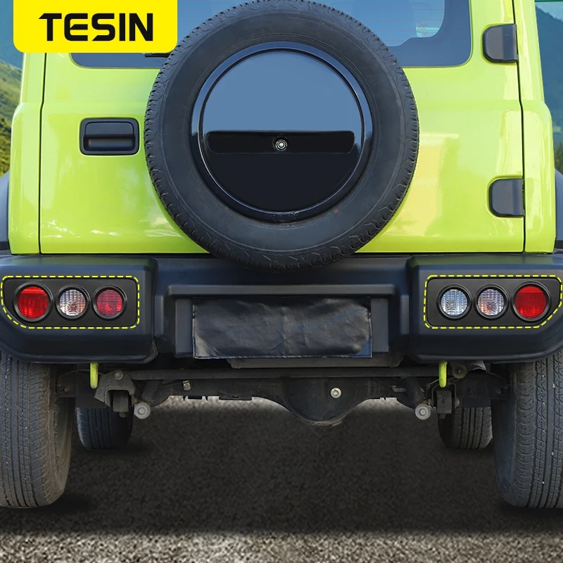 TESIN Car Rear Tail Light Lamp Trim Cover for Suzuki Jimny JB74