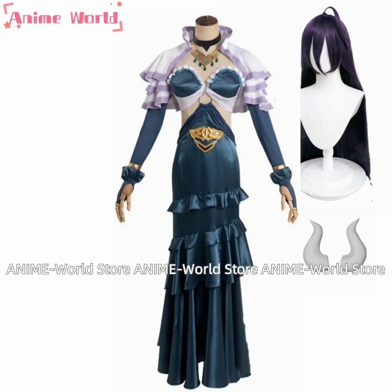 《Custom size》 Albedo Cosplay Women Costume Anime Game Adult Halloween Carnival Clothes