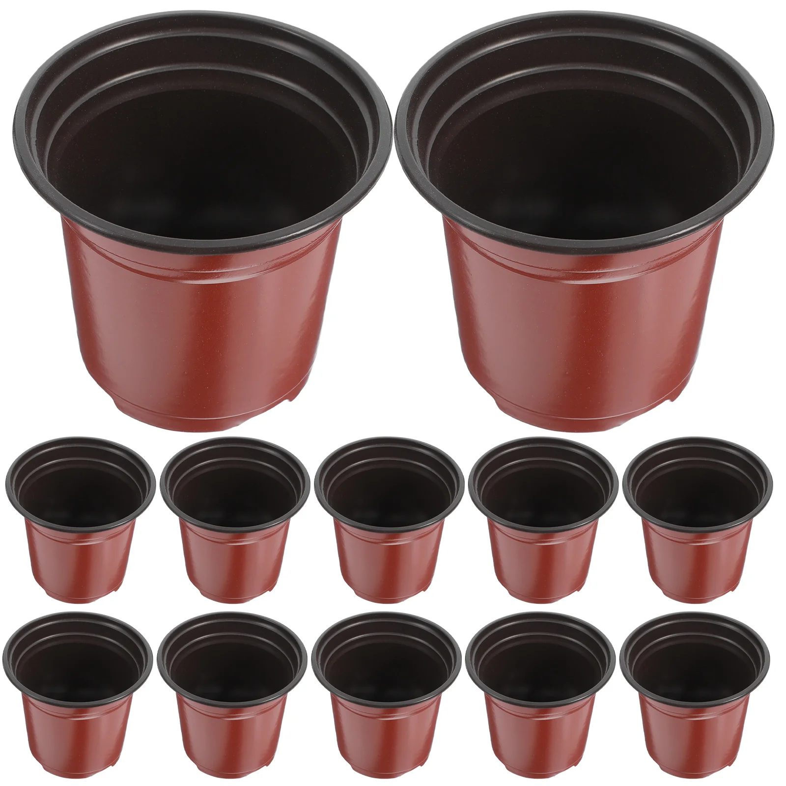 

50pcs Plastic Flowerpot 110X87X99Mm Minimalist Design For Succulents Cacti Indoor Plants Decoration Garden Tool Storage
