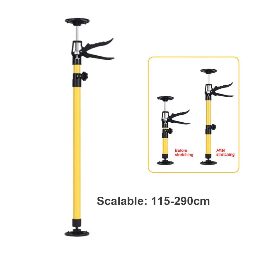 Labor-Saving Arm Jack Door Panel Drywall Cabinet Board Ceiling Support Rod115-290cm Hand Lifting Telescopic Rod