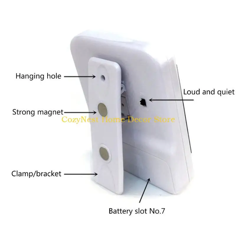 92MF Pocket Timer Digital Kitchen Cooking Timer 3 Channel Simultaneous Timing Count Up/Down Timer with Magnet and Back Clip