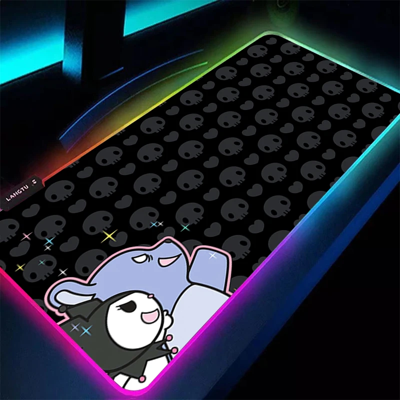 

Коврик для мыши и клавиатуры Varmilo RGB с подсветкой, 90x40 см, с изображением Куроми, для геймеров, с обработанными краями, аксессуар для ПК