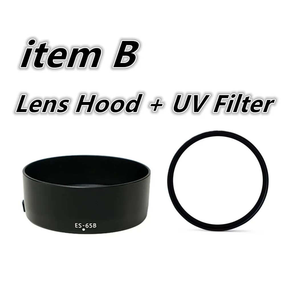 UV CPL FLD Filter Kit ES65B Bayonet Lens Hood Cap For Canon RF