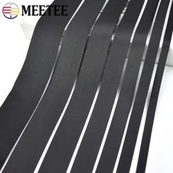 5Meters 10-100mm Black Nylon Webbing Tape for Bag Strap Backpack Pet Collar Belt Ribbon Band DIY Bias Binding Sewing Accessories