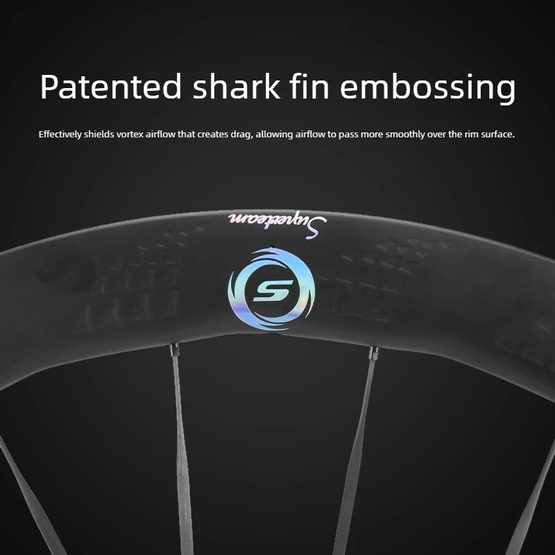 Carbon Fiber Road Bike Wheelset Disc Brake High Profile Professional Cycling Rims