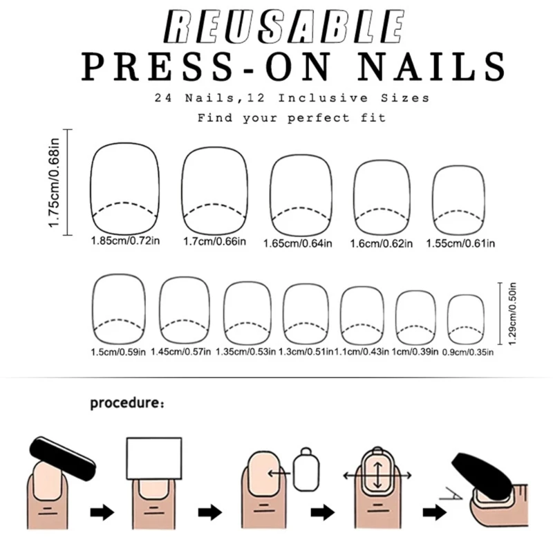 Ongles artificiels à élégants, presse courte sur les ongles pour toute Occasion, livraison directe