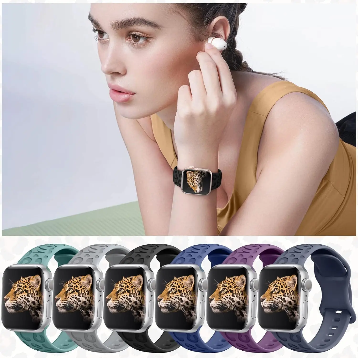 Cinturino per cinturino Apple Watch 44mm 45mm 41mm 40mm 49mm 42mm 38mm nuovo braccialetto in silicone correa iwatch Series 9 8 Ultra 7 se 3 5 6 4