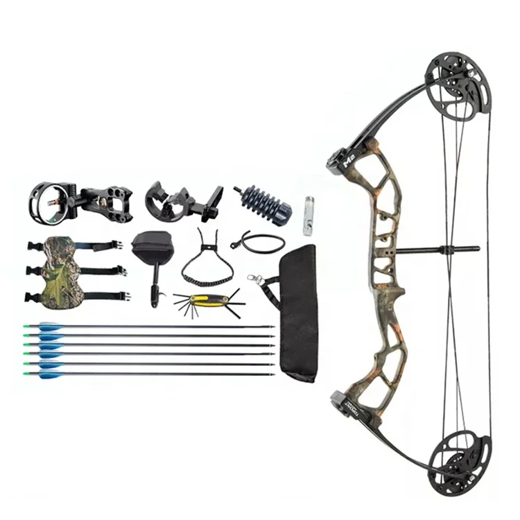 

Youth Magnalium 10-40lbs Adjustable Shooting Hunting Compound Bow Carbon Steel Arrows M2 Compound Bow Kit With Accessories
