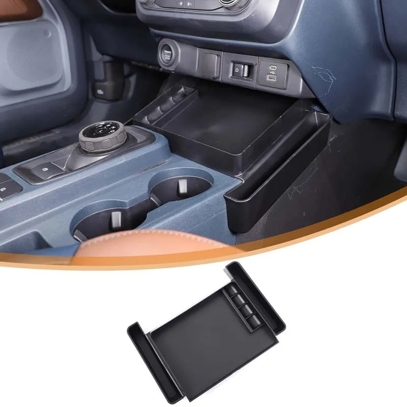 

ABS Car Central Consloe Storage Tray With Side Storage Box For Ford Maverick 2022-2025 Car Organizer Accessories