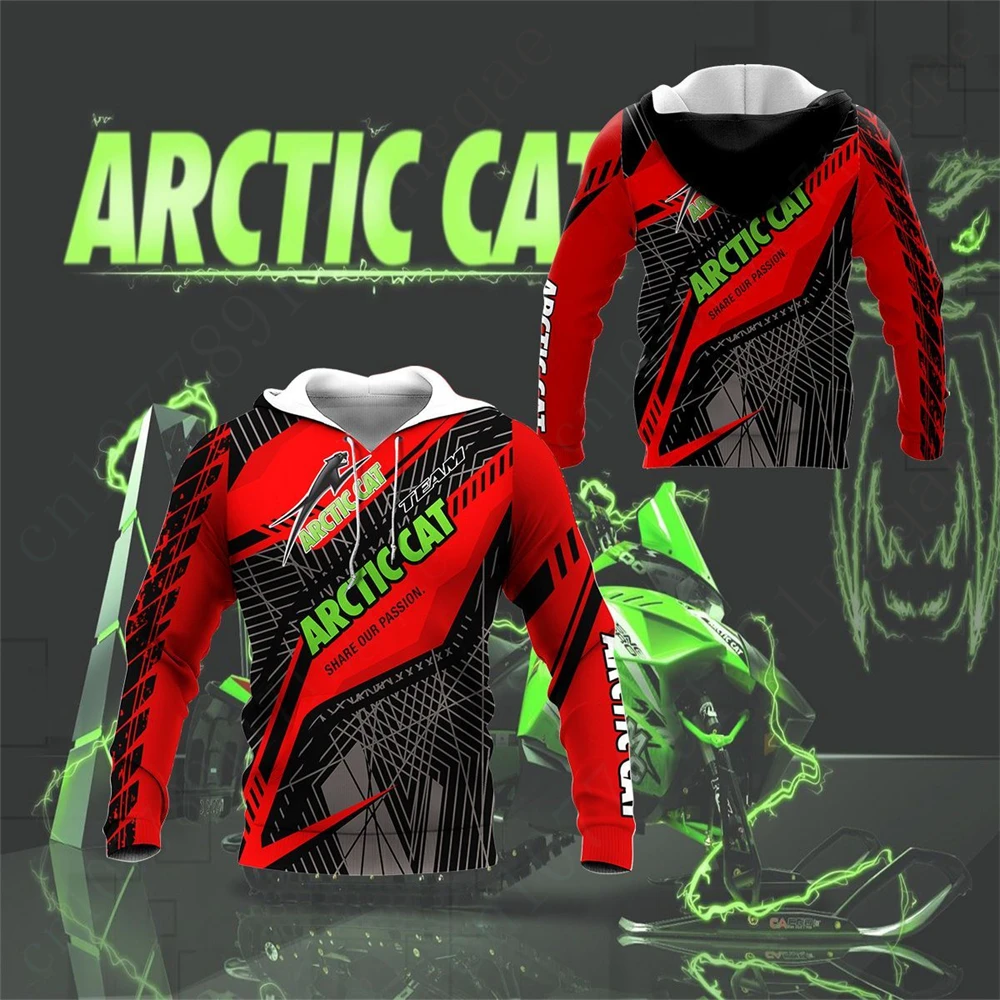 

Arctic Cat Casual Sweatshirt Anime Hoodies For Men Women Essentials Pullover Harajuku 3D Printing Zip Hoodies Unisex Clothing