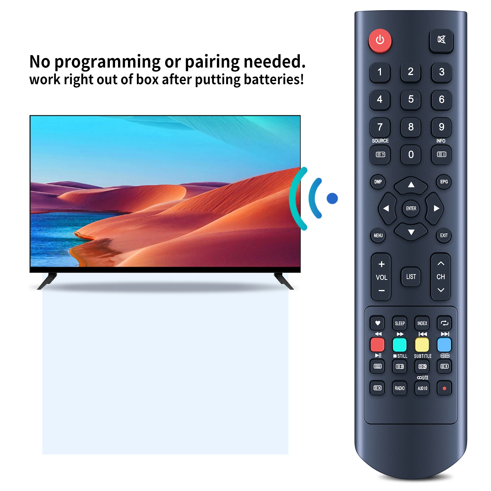 جهاز تحكم عن بعد لـ OK ، بشاشة عرض زرقاء Brhm ، و K4157H28H K5131H32H CHIQ Blue Brhm ، تلفزيون DEXP aiwa LCD LED