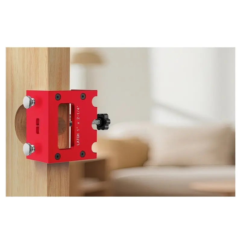 AA08-Door Latch Mortise Tool Door Latch Installation Kit Door Latch Template Kit For 1-3/8
