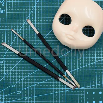 3-teiliges BJD/Blyth-Puppen-Make-up-Set mit Messer, Puppenzubehör, Werkzeugset zum Schnitzen von Mund, Augen und zum Öffnen von Augen (DIY) 10 best sales Werkzeug zum Wiederverwurzeln - №4
