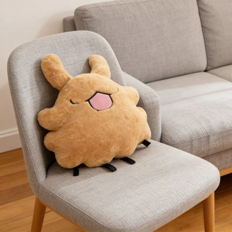 

40Cm Flea Dog Hollow Knight Silksong Fluffy Plush Hug Pillow Sofa Cushion Weekend Rest and Companionship Holiday Easter Gifts