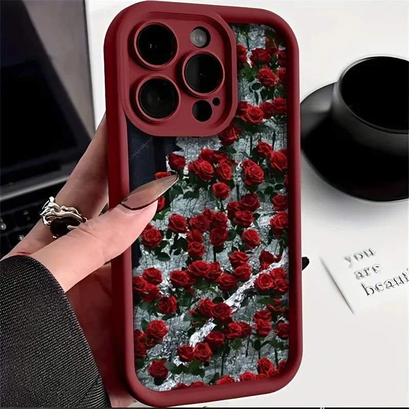 Casing ponsel ceri stroberi merah muda, pelindung telepon genggam Xiaomi Mi 11 Lite 5G 14 13T 13 12T 12X 12 Poco F6 F5 X6 X3 Pro F3