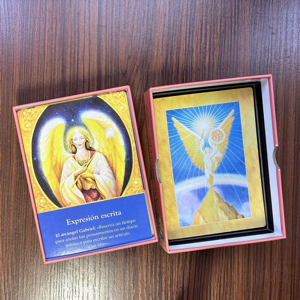 

Oracle Deck in Spanish – 45 Archangel-Themed Divination Cards 12 x 8.7 cm / 4.72 x 3.43 in
